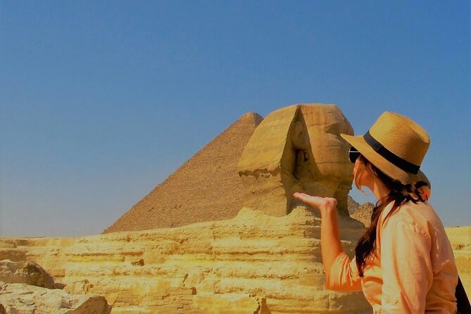 Private Tour to Giza Pyramids with 30 Minutes Camel Ride and Lunch - The Great Sphinx and the temple beside it