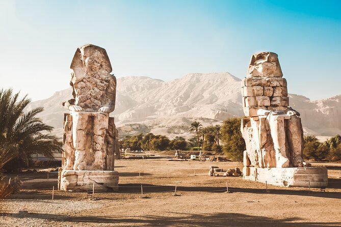 Private Tour to Luxor West and East Banks with Hot Air Balloon,Felucca and lunch - The Colossi of Memnon and a local lunch