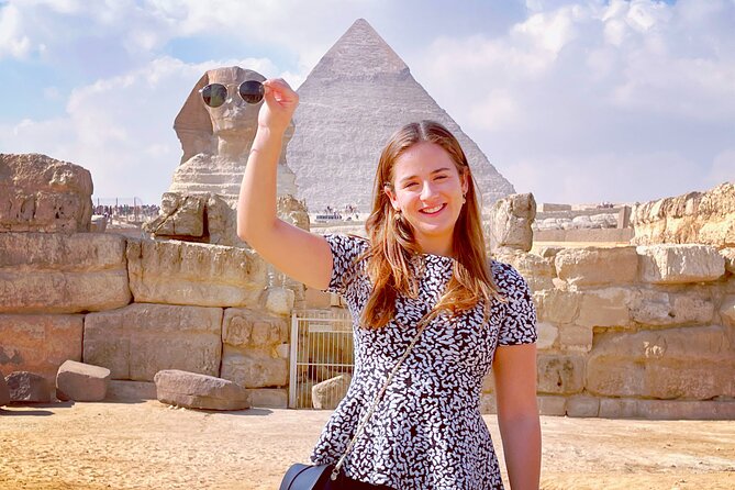 Pyramids of Giza half-day tour - The first Giza viewpoint and the three pyramids
