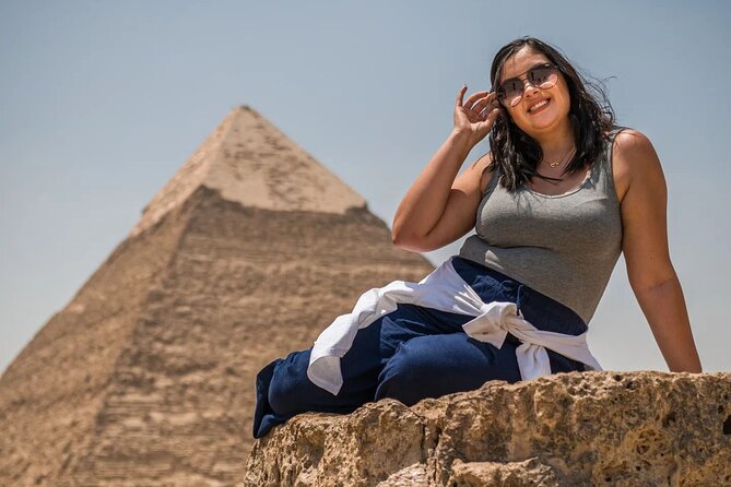 Pyramids of Giza Photoshoot & Tour with Camel, Horse & Shopping - Khufu: starting beside the Great Pyramid