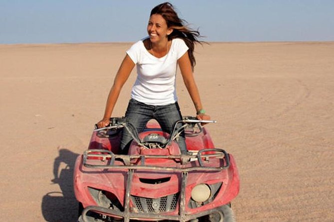 Quad bike ride in the pyramids of Giza - The Giza desert gives the pyramids room