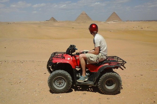 Quad Bike Trip At Desert of Giza Pyramids - Riding the quad bike