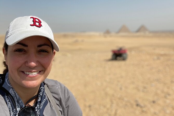 Quad in The Pyramids desert - The papyrus and oil workshop stops