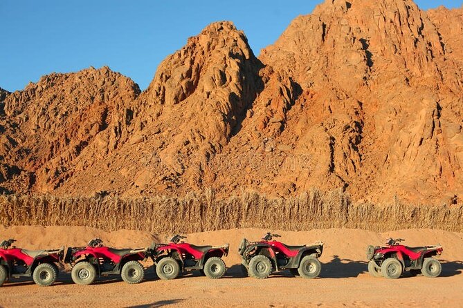 Quad with Camel Ride & Bedouin village From Marsa Alam - Riding automatic quads over sand and stone