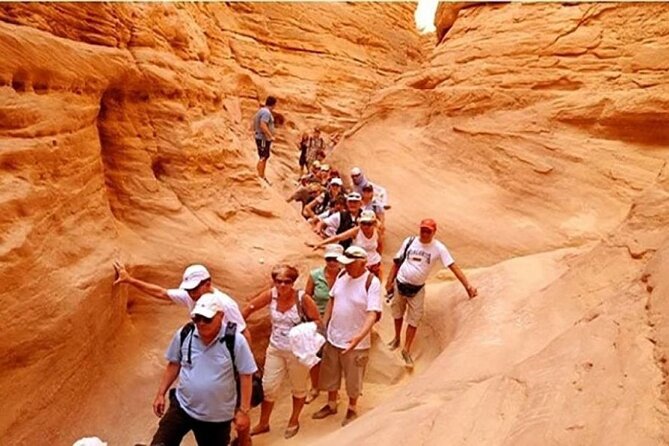 Sharm El-Sheikh: Jeep Adventure to Blue Hole, Canyon & Dahab - Walking the 800-Meter Colored Canyon