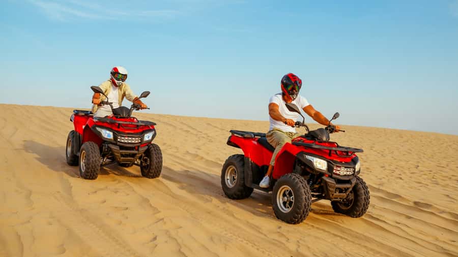 Sharm El Sheikh: Quad Biking, Camel Ride & Bedouin Dinner. - Scarves, sunglasses, and desert dust