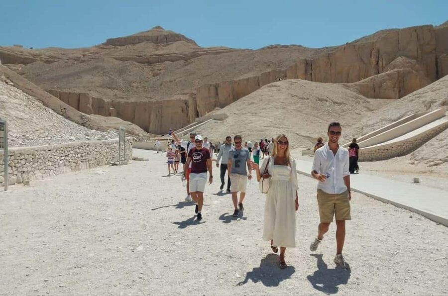 Sharm El Sheikh: Trip to Luxor & Tutankhamun Tomb by Plane - The Colossi of Memnon and the Theban Necropolis