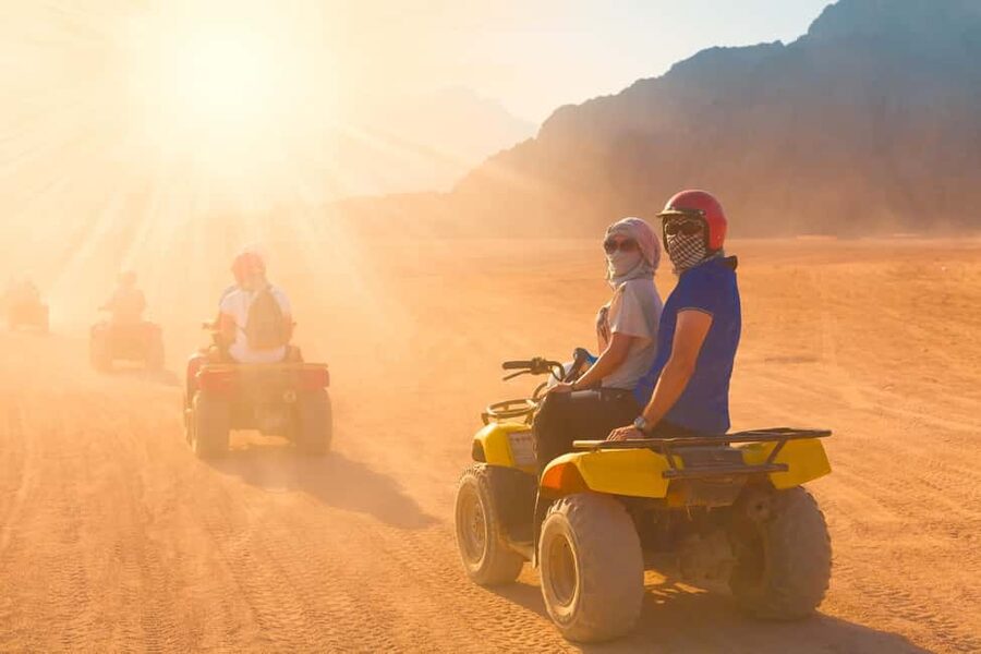 Sharm ElSheikh: ATV Quad & Buggy Adventure Sunrise or Sunset - Hotel pickup and the ride to the ATV base