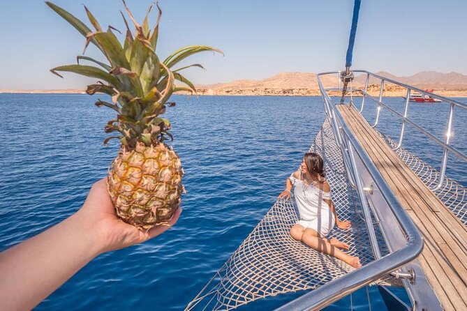 Snorkeling trip to Ras Mohamed & The White Island aboard Luxury Yacht - Seafood soup, buffet lunch, and included drinks