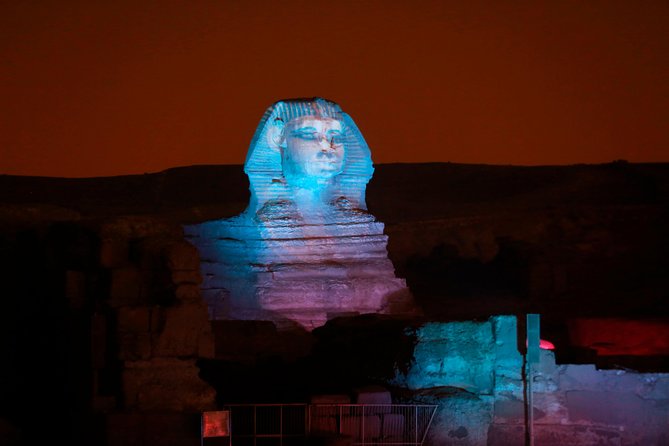 Sound and light show with Dinner with Pyramids view Roof Top Restaurant - The sound and light presentation