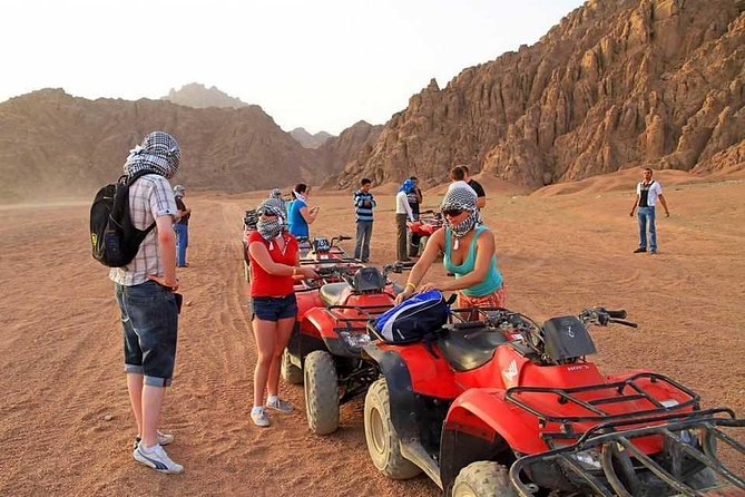 Sunset Quad Bike Safari Tour in Luxor - Learning the quad bike before heading out