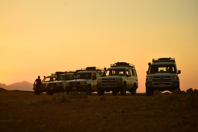 Sunset Safari trip by Jeep - The Jeep ride back to camp