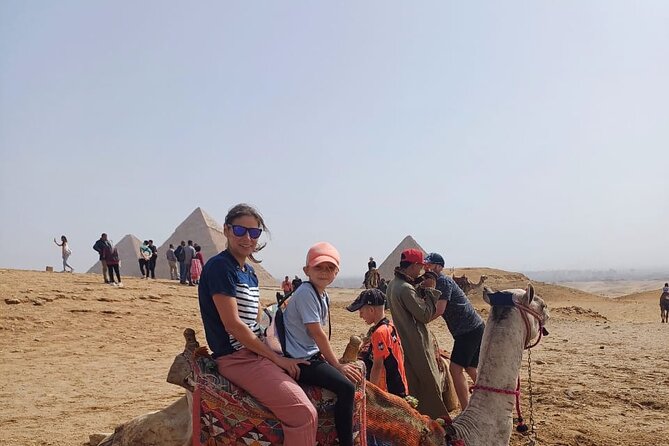 The Giza Pyramids, the Great Sphinx, and Local Lunch. - Khafre and Menkaure, the family complex continues