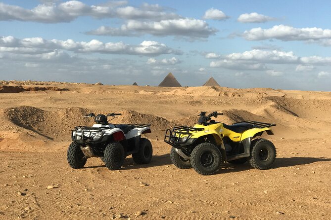 Top Private All Inc-Pyramids,Camel,Quad Bike,Inside Pyramid&Lunch - One hour on a desert quad bike