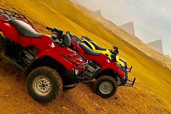 Top rated ATV quad bike at the Desert of Giza Pyramids - What the ATV ride feels like