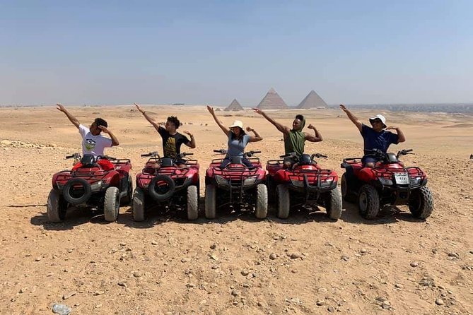 Top rated ATV quad bike at the Desert of Giza Pyramids - Pyramid views and photo stops