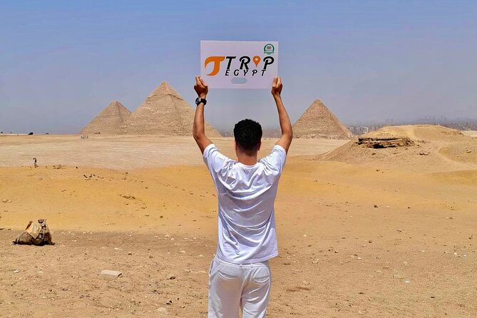 Tour to the Great Pyramids City, Panoramic View, Sphinx and Camel - Lunch with pyramids in view