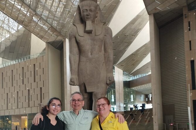 Unique Tour to The Grand Egyptian Museum and 12 main galleries - First look: the gardens, Hanging Obelisk, and Ramses II
