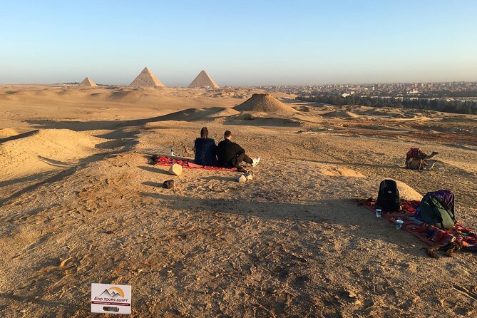 Unusual Desert Safari Tour Around Giza Pyramids During Sunset With Barbecue. - Riding near the three great pyramids