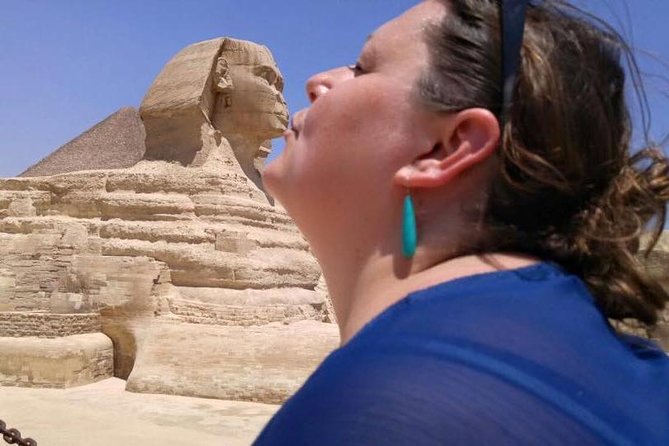 VIP Giza Pyramids,Sphinx, Camel ride, lunch & inside 3rd pyramid - Panorama Mountain is the photo stop