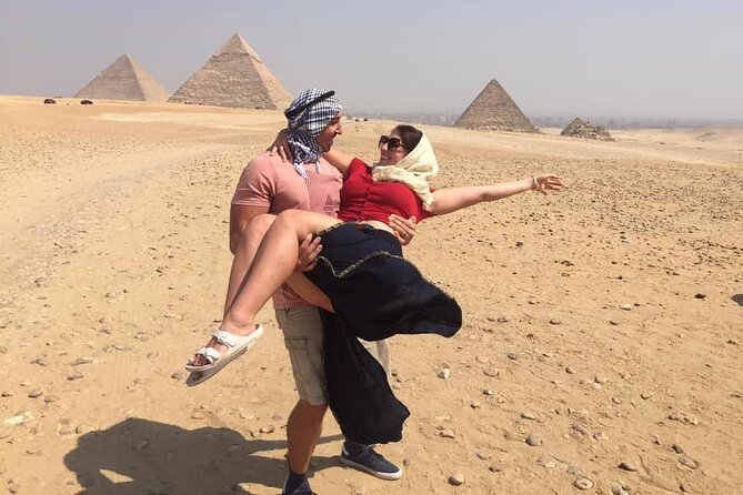 VIP Giza Pyramids, Sphinx, Lunch,Camel Ride & inside 3rd pyramid - Guide service, safety, and shopping stops