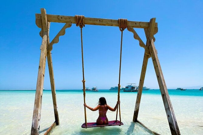 ViP Orange Bay Giftun Island Tour By Boat With Lunch in Hurghada - A quick banana boat or sofa ride