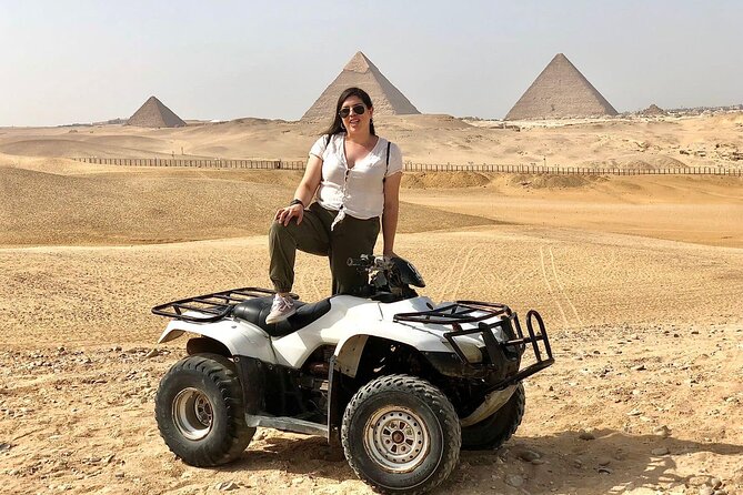 VIP Private GizaPyramids,Sphinx,Camel,QuadBike&Inside 3rd Pyramid - The pyramids of Giza, from Khufu to Menkaure