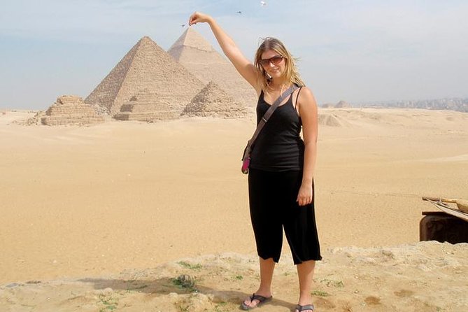 VIP Private Tour Giza Pyramids Sphinx ,Camel,Inside Pyramid - Seeing all three pyramids at Giza