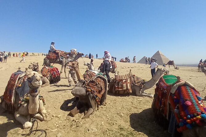 Vip Top Private Tour to Giza Pyramids and Sphinx with camel ride - The Pyramid of Khufu and the first big view