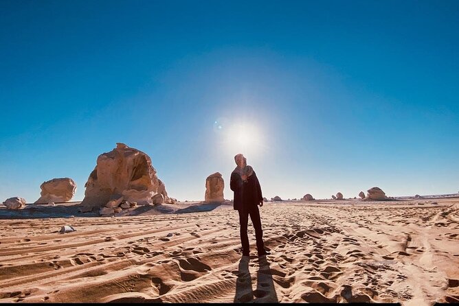 White & Black Desert tour 2 Days 1 night camping from Cairo. - Sunrise and the return through Bahariya Oasis