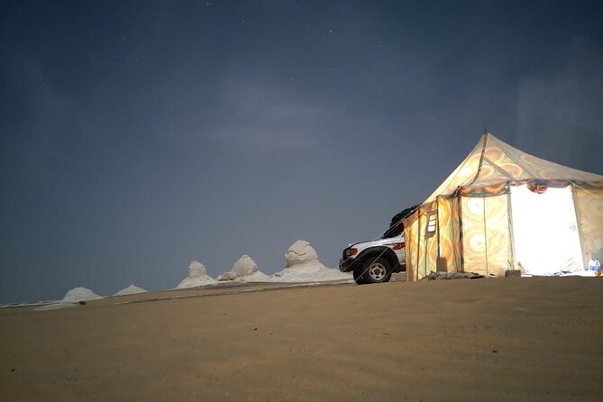 White Desert Overnight Tour From Cairo - Black Desert: dark hills before the white rock